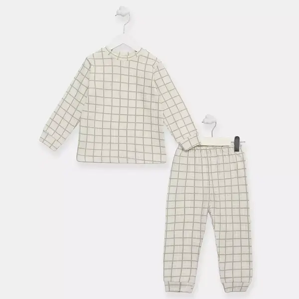 Ella Bonna Pijama Takımı Yeşil Çizgi