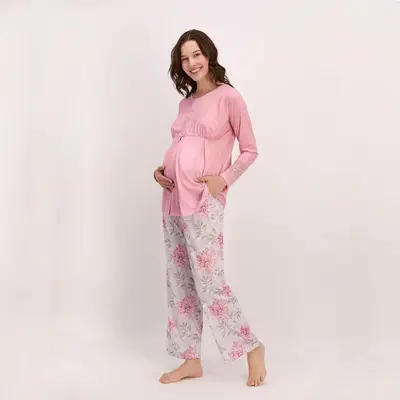 Pierre Cardin Lohusa Pijama Takımı Açık Pembe