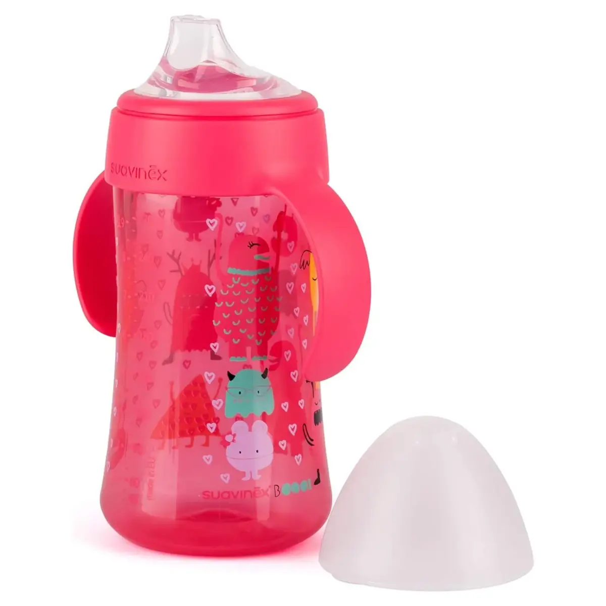 Suavinex Kulplu Bardak 270 ml 4+ Ay Booo Pembe