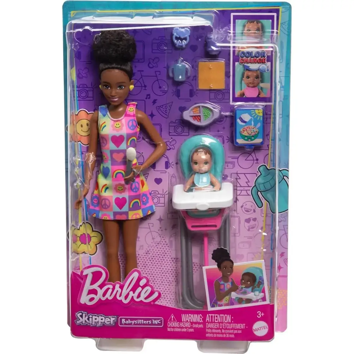 Barbie Bebek Bakıcısı Bebeği ve Aksesuarları Oyun Seti