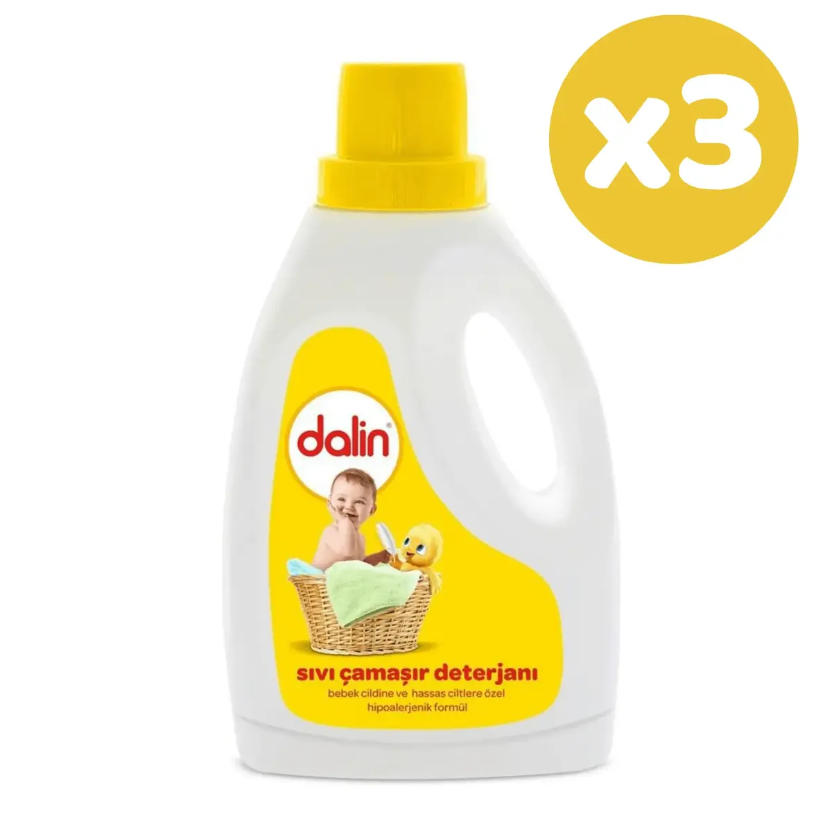 Dalin Sıvı Bebek Çamaşır Deterjanı 1500 ml x 3 Adet
