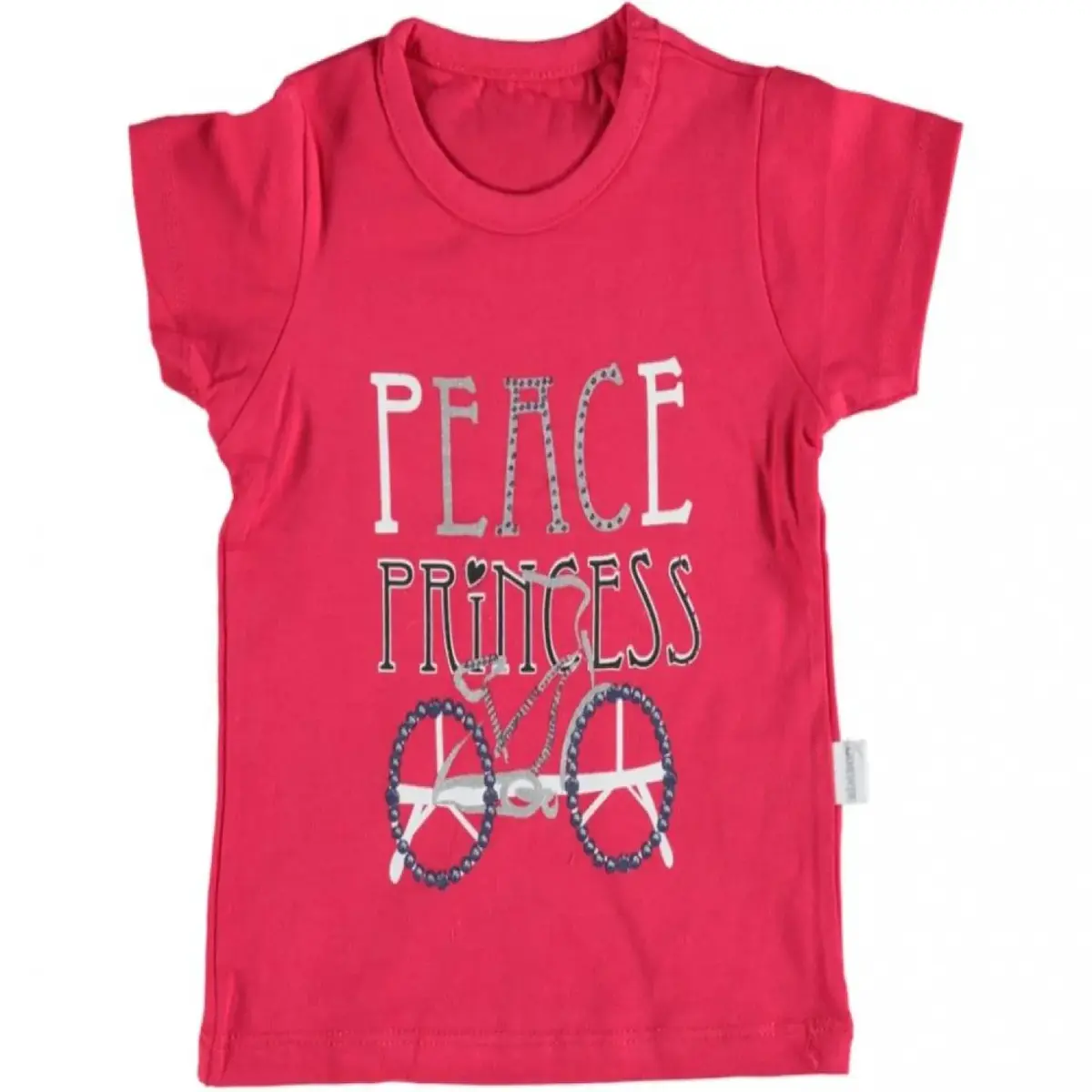 Bibaby T-Shirt Bimboo Peace Kırmızı Bibaby T-Shirt Bimboo Peace Kırmızı