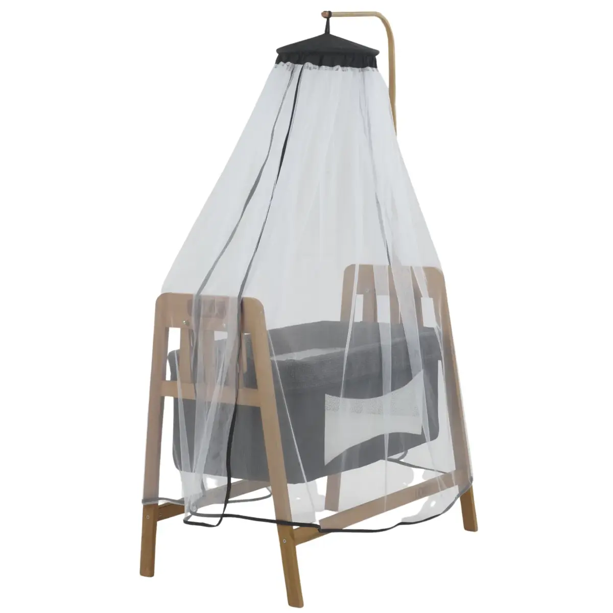 Duux Lora Ahşap Beşik 50*90 Gri