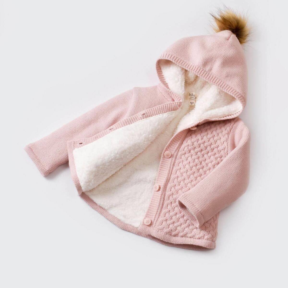 Bibaby Hırka Cepli Welsoft Triko Pembe