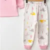 Mini Damla Pijama Takımı Penye Dino Baby Baskılı Pembe