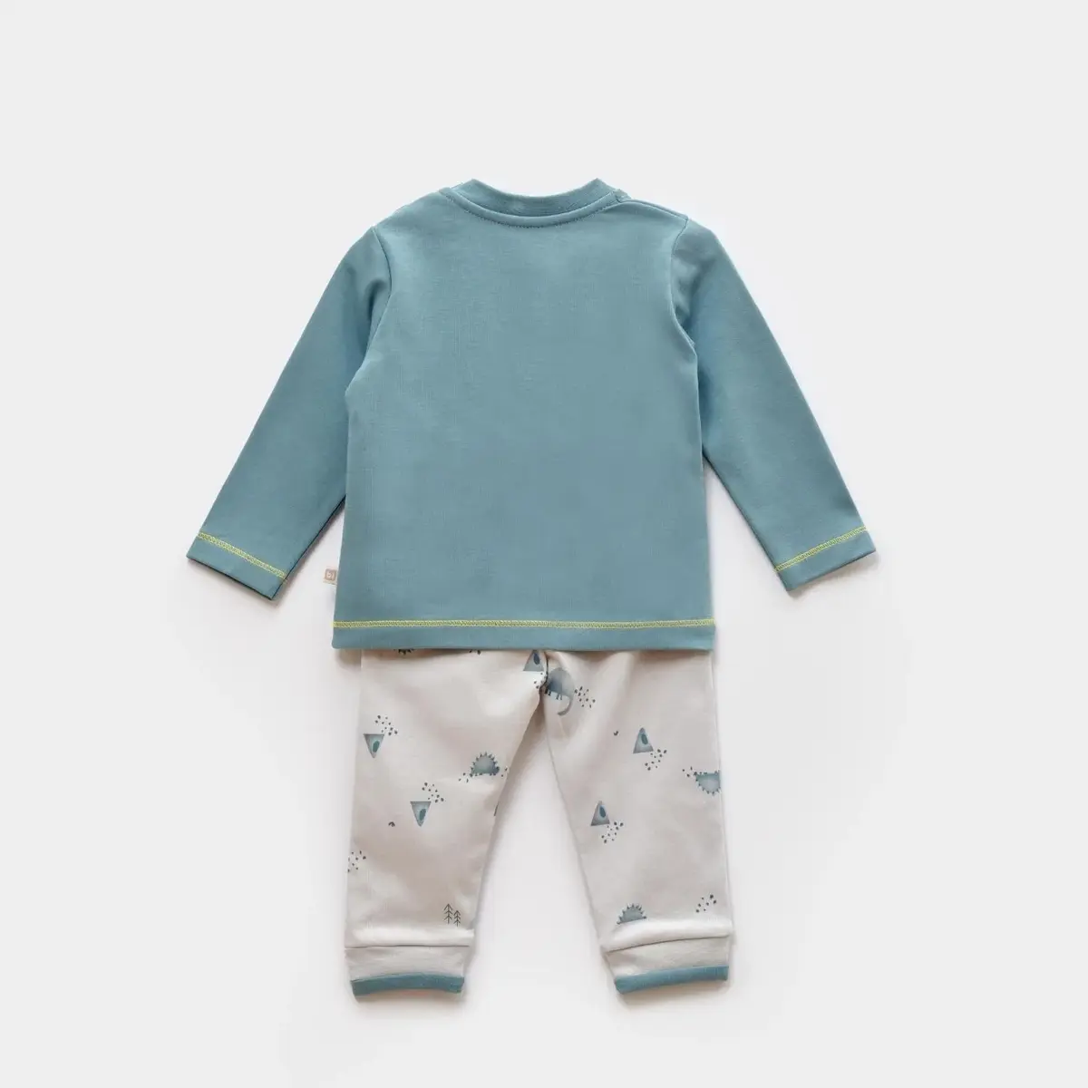 Bibaby 2li Takım My Little Dinasaur Gri - Petrol