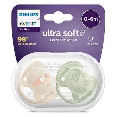 Philips Avent SCF091/07 Soother Ultra Yumuşak Emzik 0-6 Ay 2li Erkek