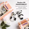 Hubble Doğal Bebek Diş Kaşıyıcı Ve Oyuncağı Panda Halkalı