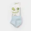 Bibaby Organik Çorap Soket 2li Summer Mavi - Beyaz