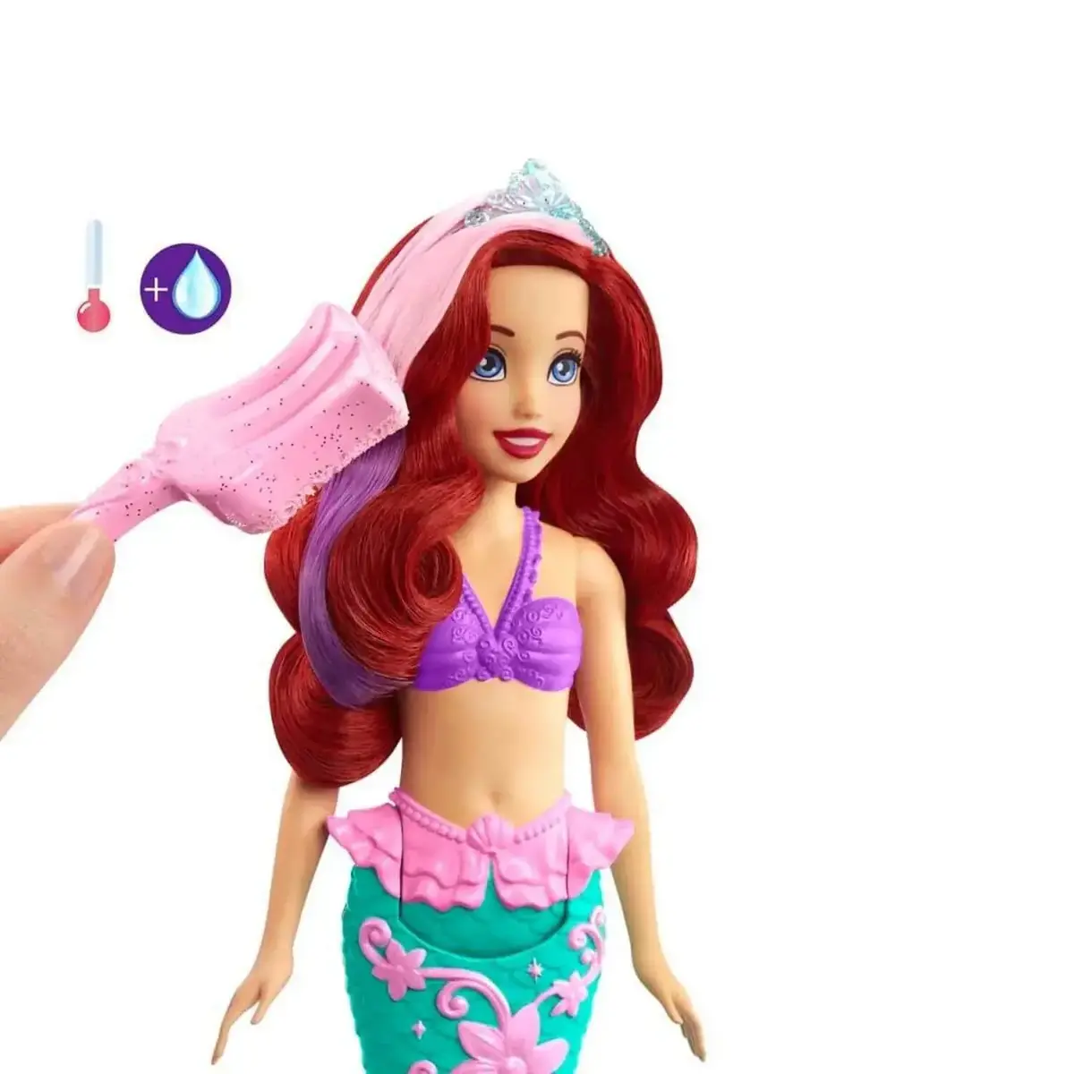 Disney Prenses Muhteşem Renk Değiştiren Saçlı Deniz Kızı Ariel