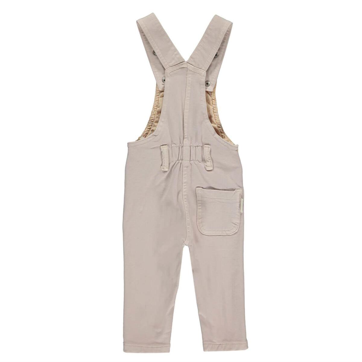 Overdo Salopet Renkli Tavşan Nakışlı Bej