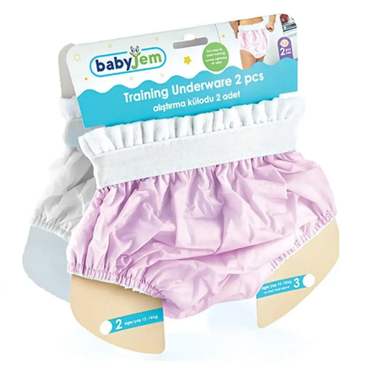 Babyjem Alıştırma Külodu 2li Pembe