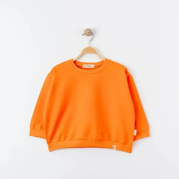 Tiffany Sweatshirt Oversize Theme Turuncu