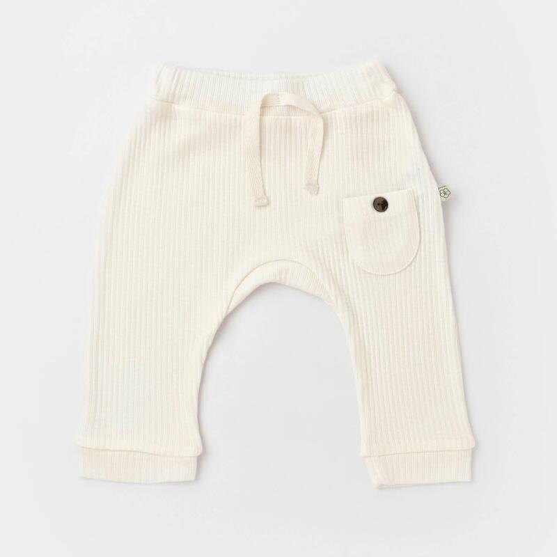 Bibaby Organik Pantolon Patiksiz Soft Modal Ekru