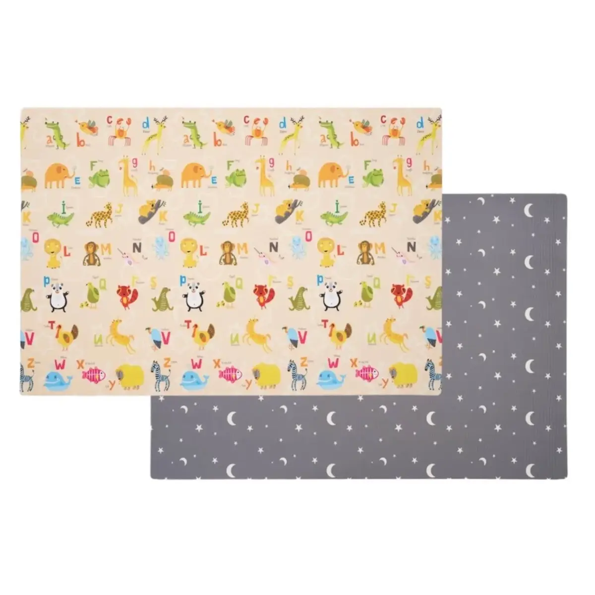 Tummymat Fun Alphabet Gray Stars Oyun Matı 15mm 200x140 cm