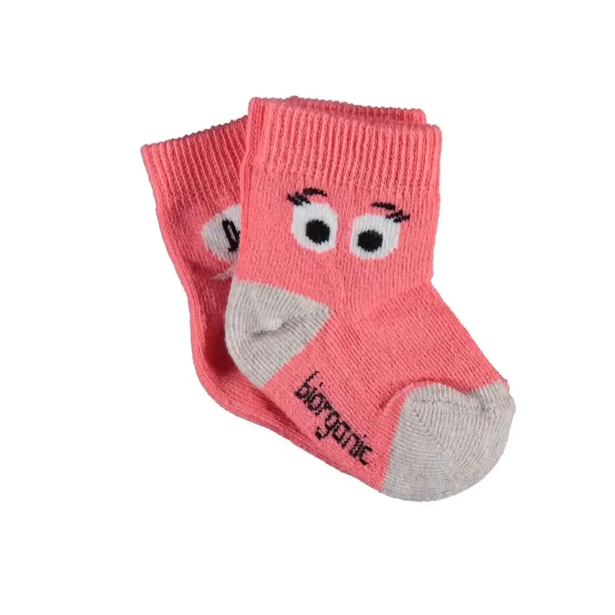 Bibaby Organik Çorap Soket 2li Hi Nar Çiçeği