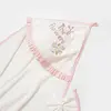Bibaby Organik Havlu Örme The Flowers Ekru - Pembe