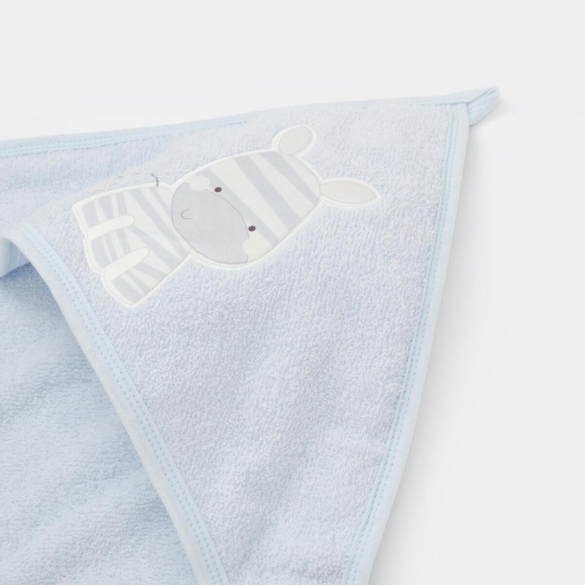 Bibaby Havlu Zebra Mavi