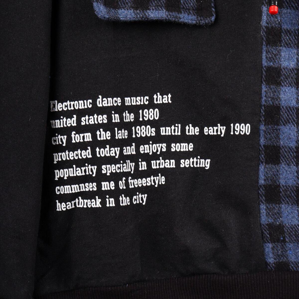 Overdo Sweatshirt Ekoseli Mavi