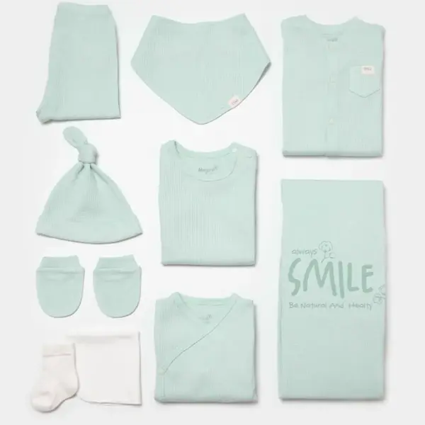 Bibaby Hastane Çıkışı 10lu Biorganik Waffle Smile Mint