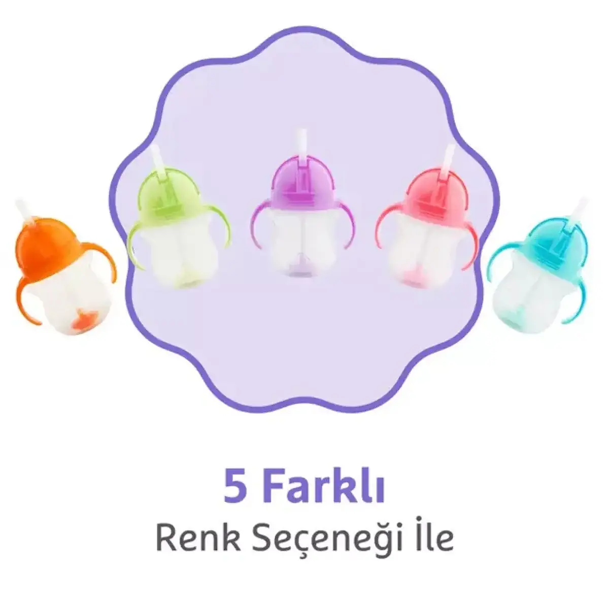 Munchkin Kilitli Uçlu Alıştırma Bardağı 207 ml Mor