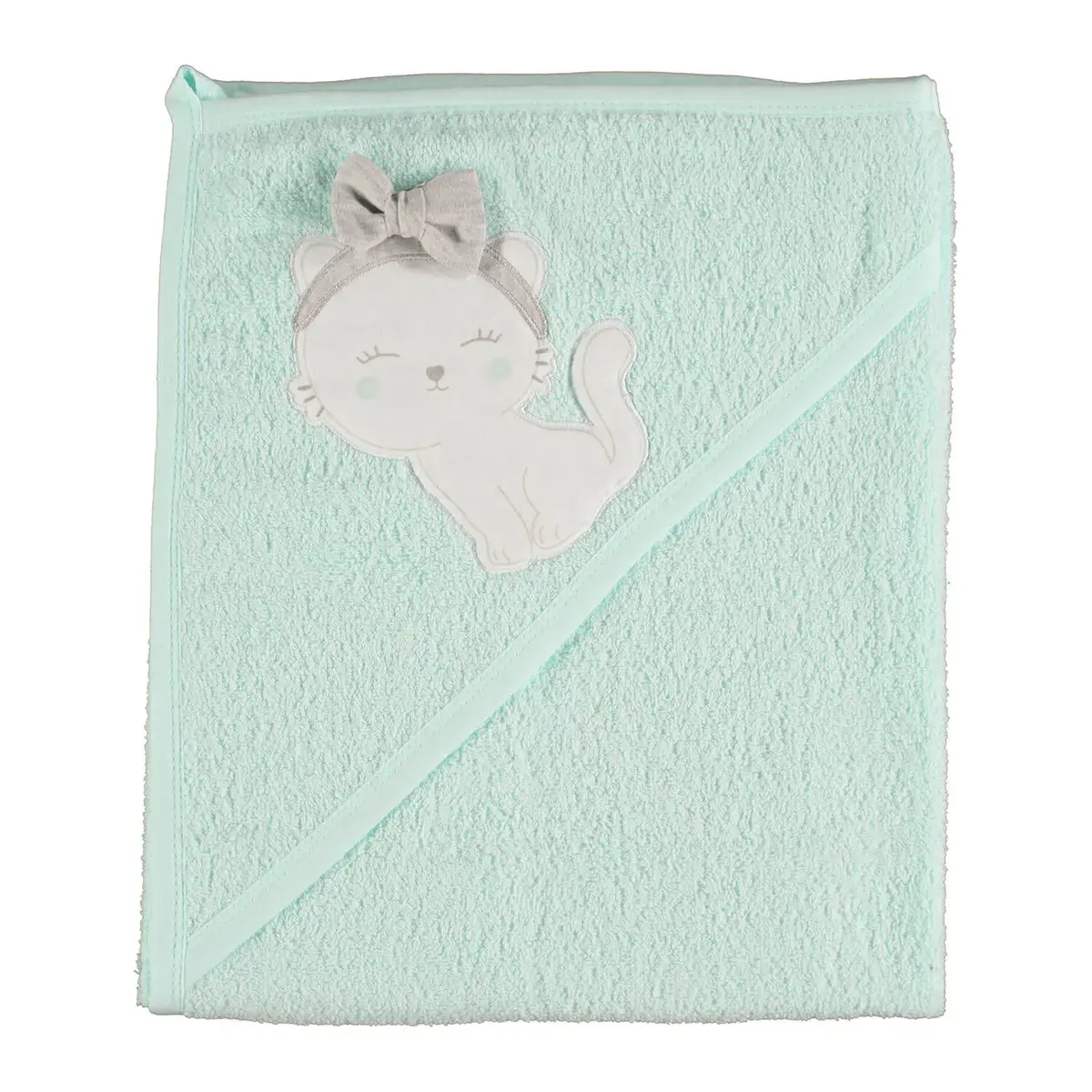 Bibaby Havlu Bimini Cute Cate Yeşil