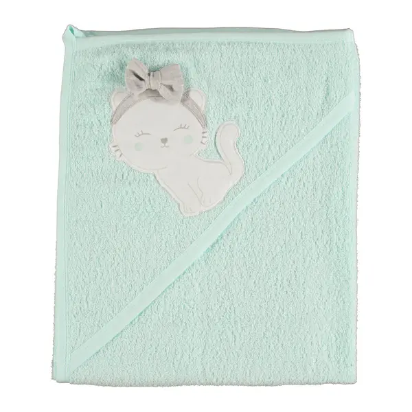 Bibaby Havlu Bimini Cute Cate Yeşil