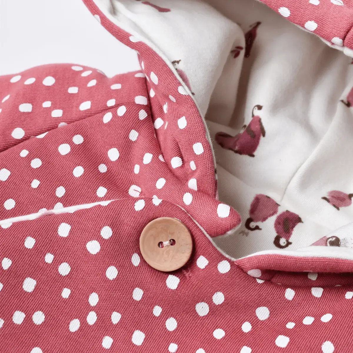 Bibaby Organik Hırka Little Love Rose Dry