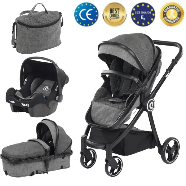 Duux Gator Travel Sistem Bebek Arabası Anthracite