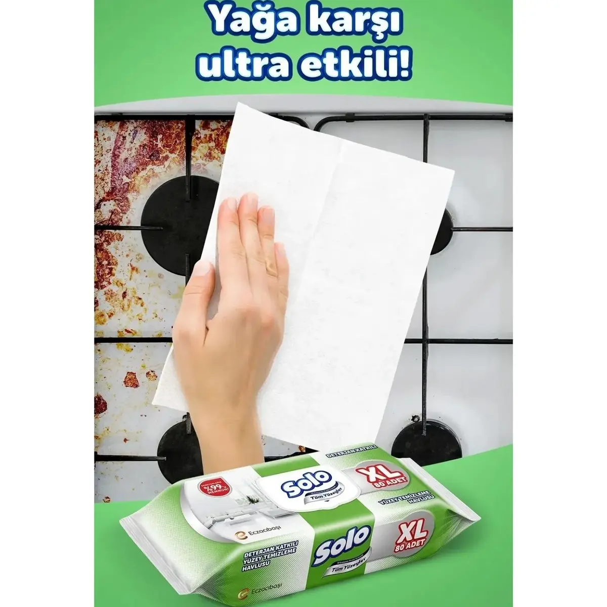 Solo XL Yüzey Temizlik Havlusu 80 li
