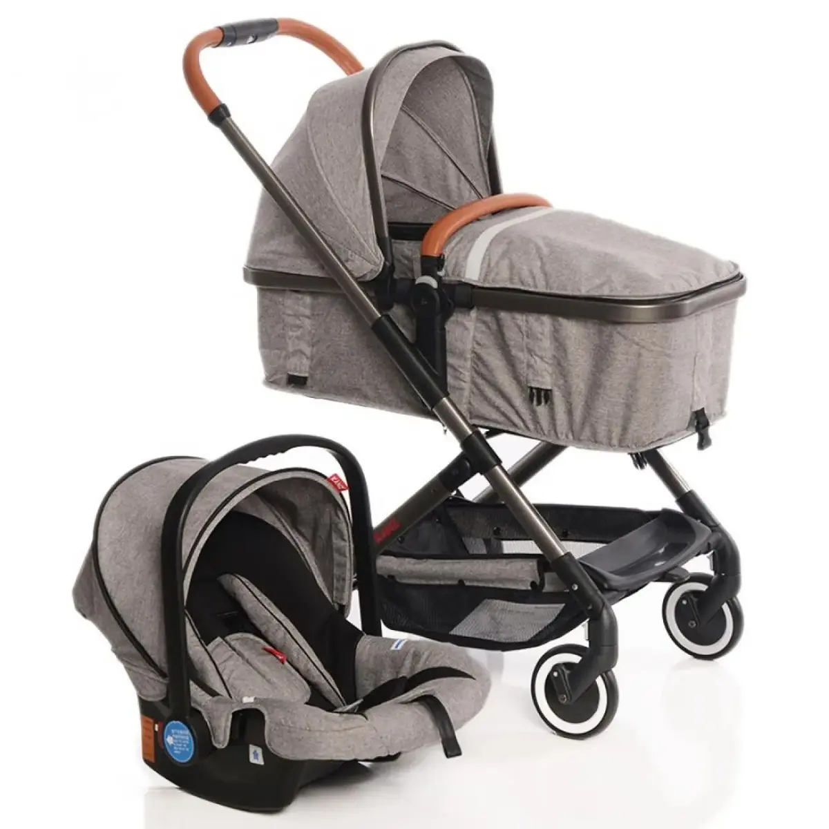 Kanz Bloom Travel Sistem Bebek Arabası Gri