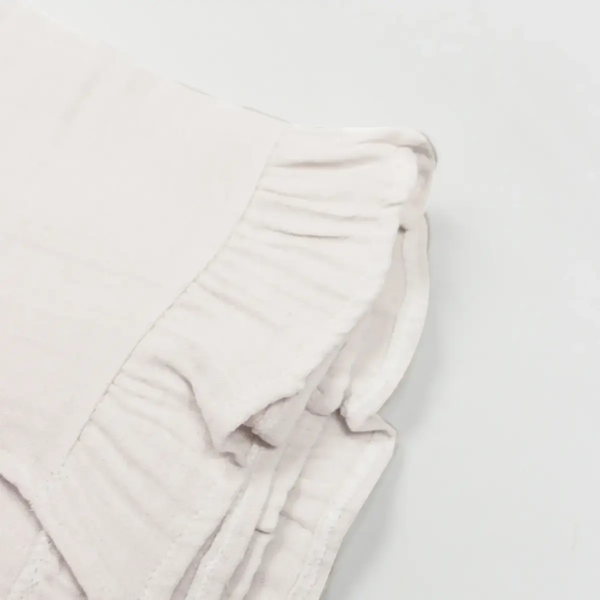 Bistyle Müslin Puset Yüz Örtüsü Fırfırlı Ekru