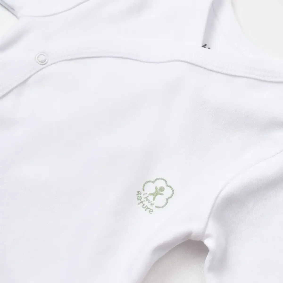 Bibaby Organik İç - Dış Zıbın Nature Beyaz