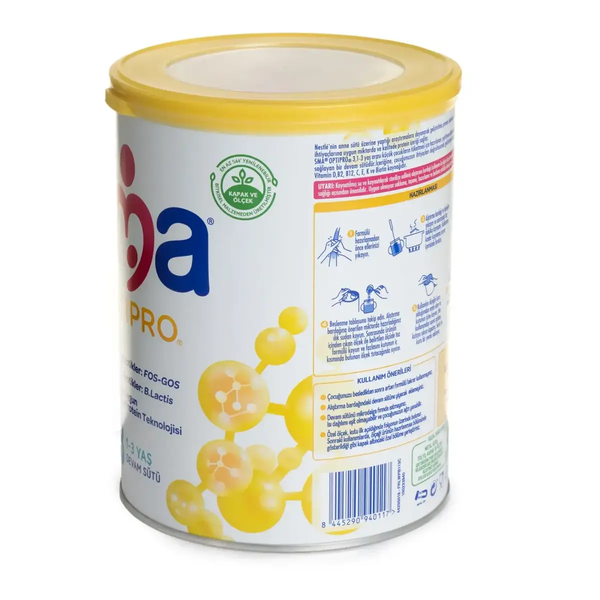 Sma OptiPro Probiyotik 3 Devam Sütü 800 gr 1-3 Yaş*3