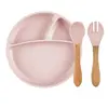 Oioi Tabak Kaşık Çatal Set Pinky Pink
