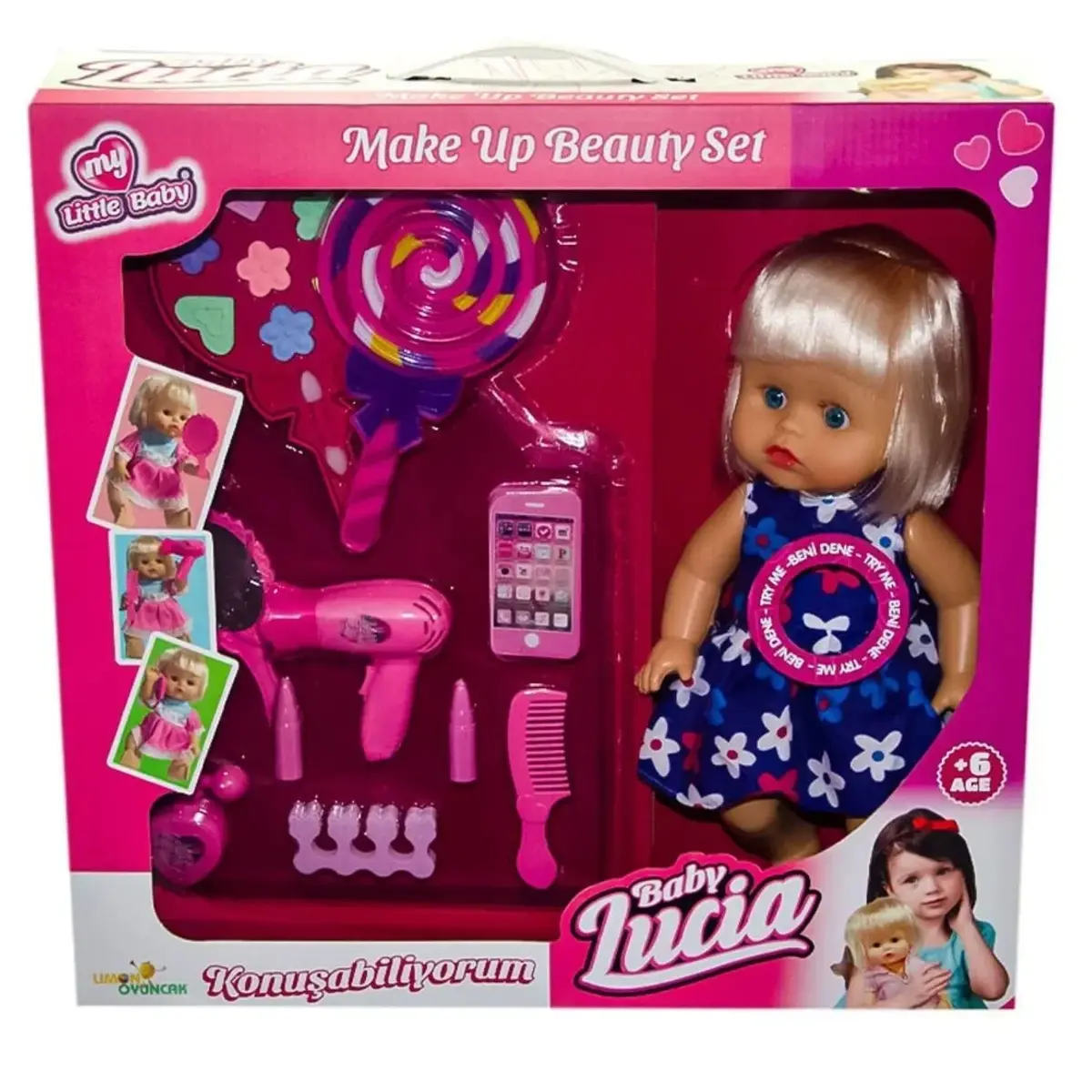 Türkçe Müzikli Bebek Makyaj Setli