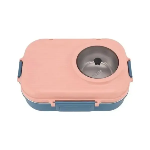 Vagonlife Çelik Beslenme Kabı 900 ml Pembe