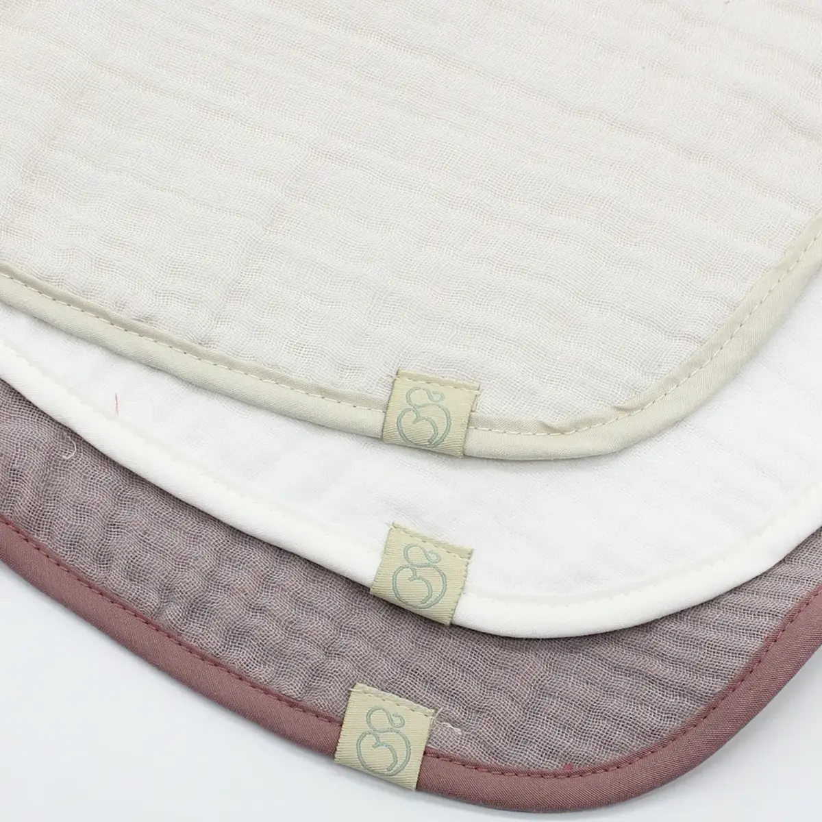 Bibaby Organik Fular Önlük Müslin 3lü Bistyle Taş - Ekru - Antrasit