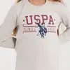 U.S. Polo Pijama Takımı Bej Melanj