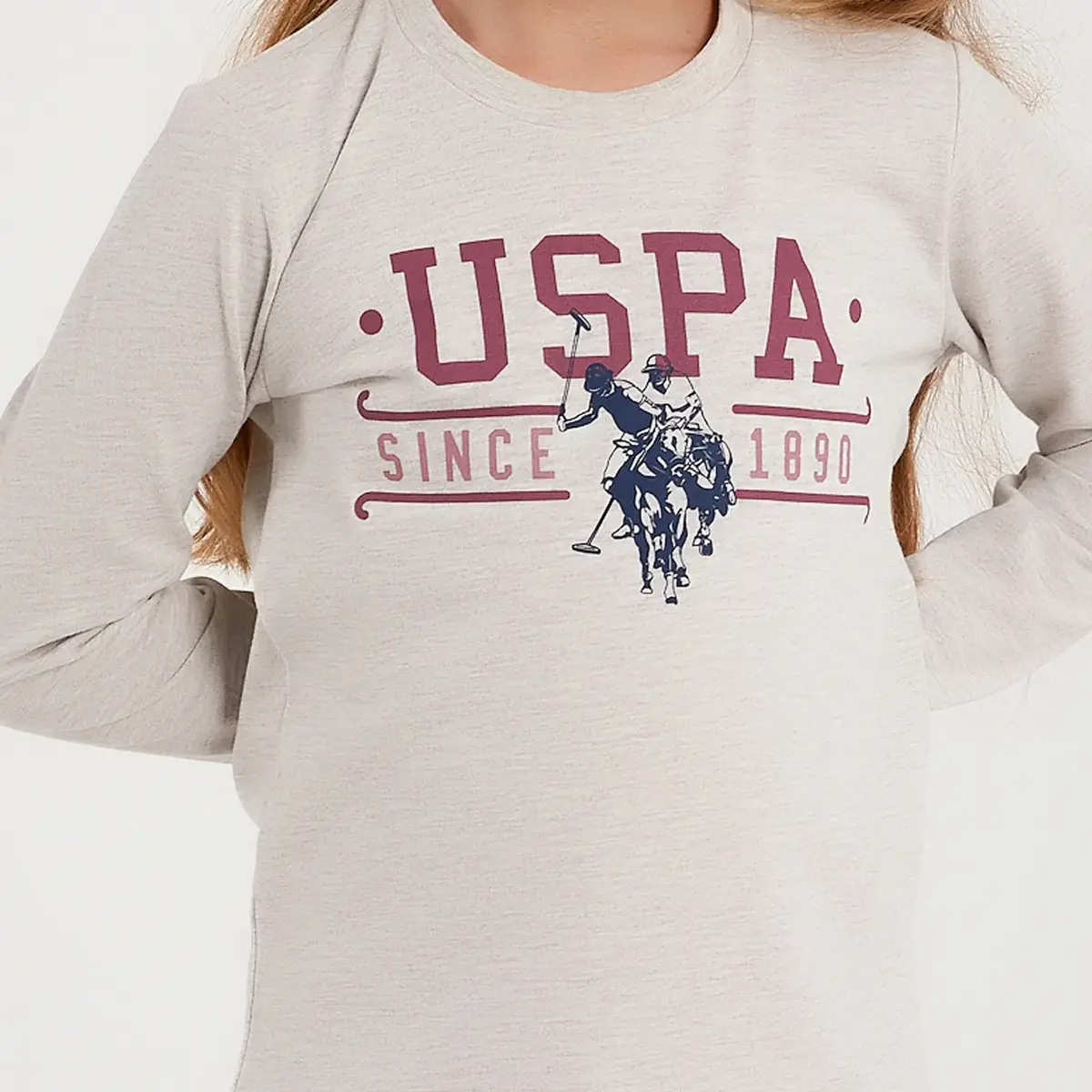 U.S. Polo Pijama Takımı Bej Melanj
