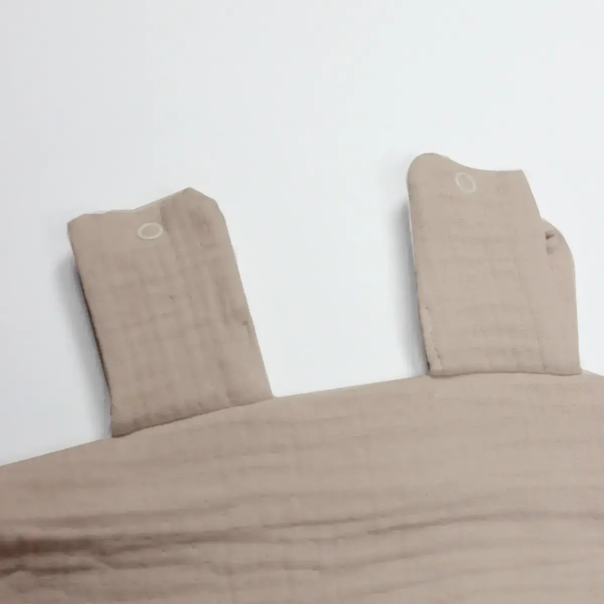 Bistyle Müslin Puset Yüz Örtüsü Püsküllü Bej