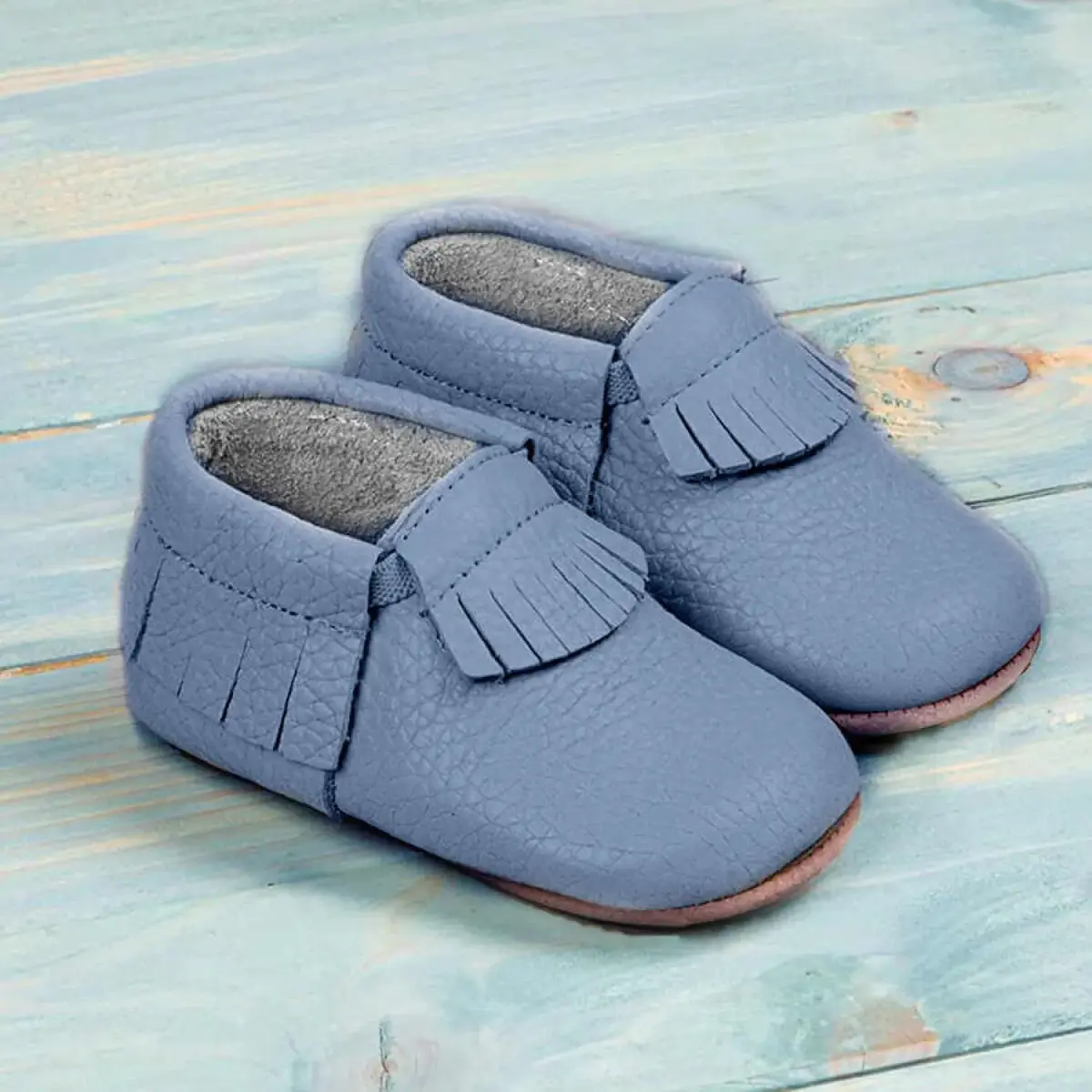 Ella Bonna Bebek Ayakkabısı Hakiki Deri Mavi