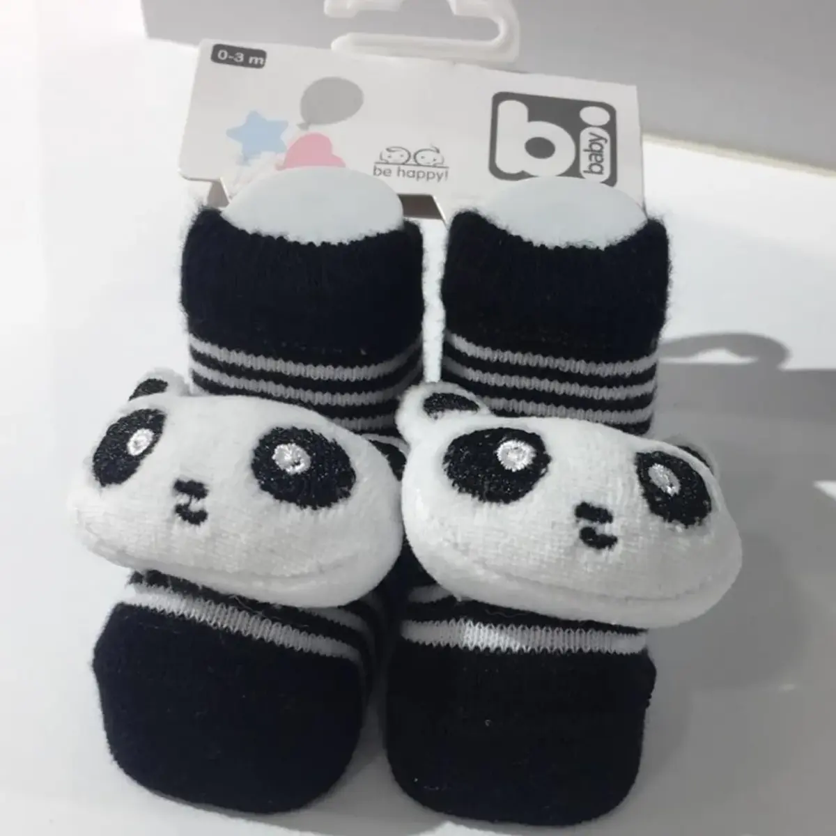 Bibaby Çorap Soket Çıngıraklı Panda