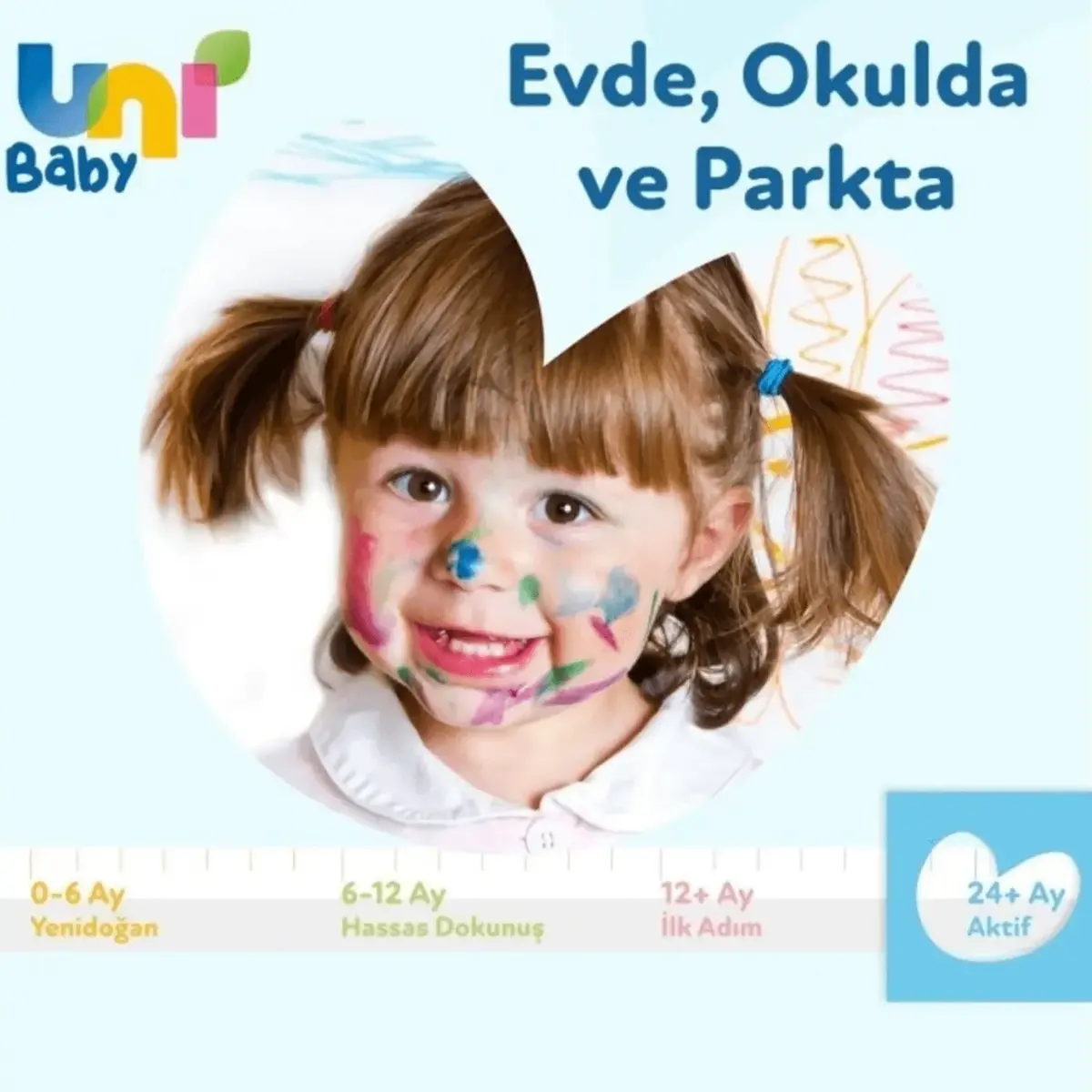 Uni Baby Aktif Ekstra Hijyen Cep Mendil 3x15