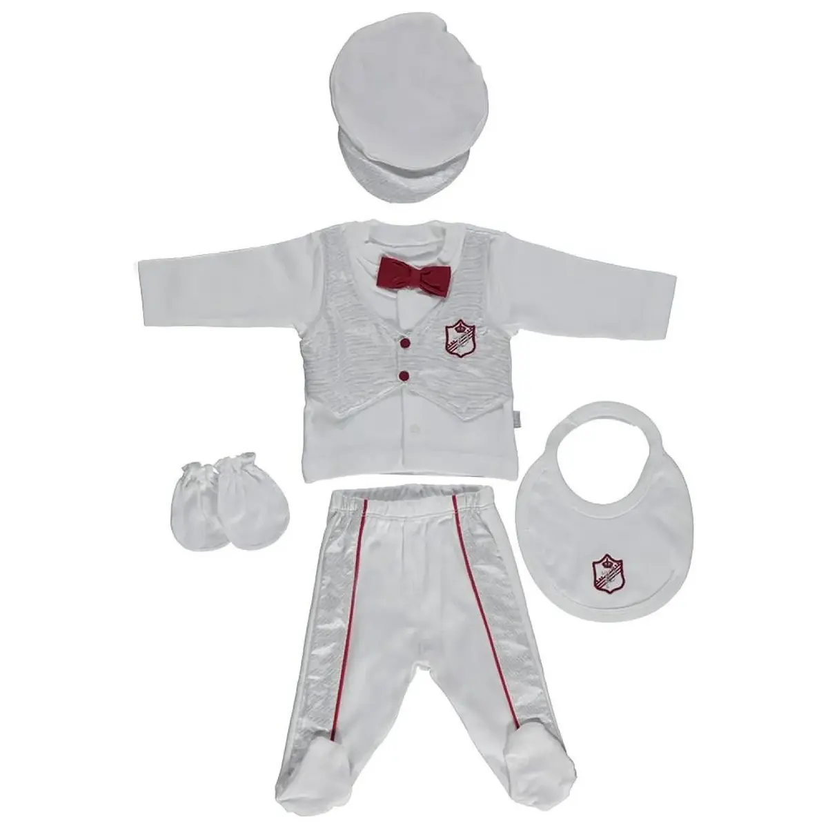 Bebetto Hastane Çıkışı 5li Penye Groom Bordo Bebetto Hastane Çıkışı 5li Penye Groom Bordo