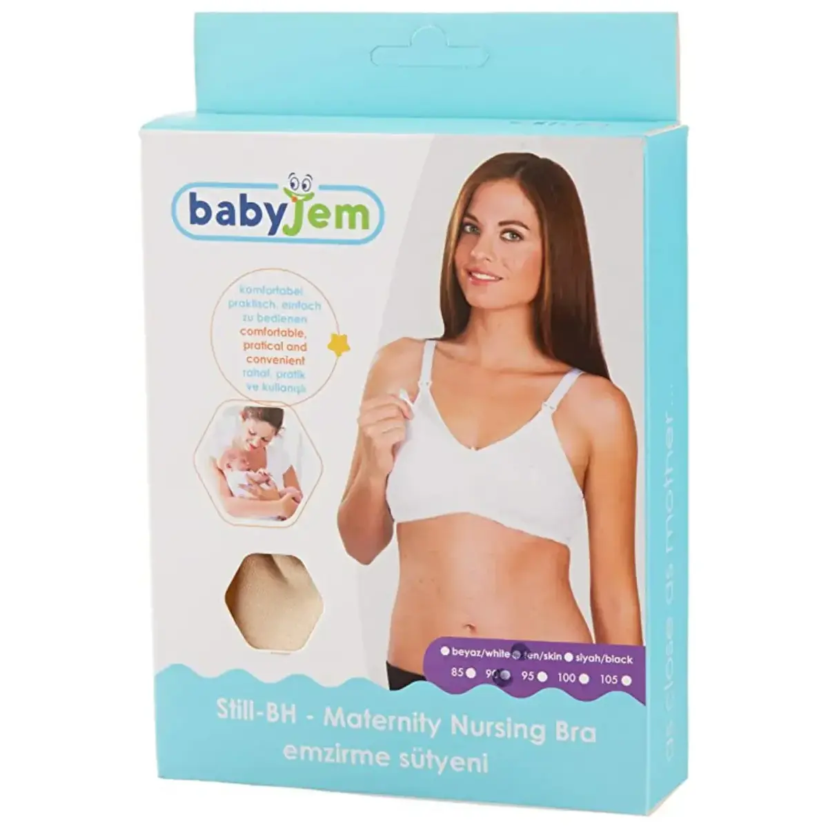 Babyjem Emzirme Sütyeni 100 Beden Ten