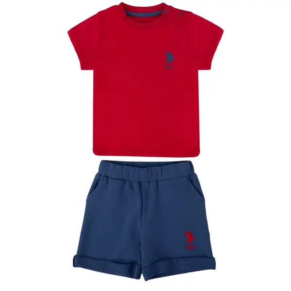 U.S. Polo 2li Takım T-Shirt Kırmızı