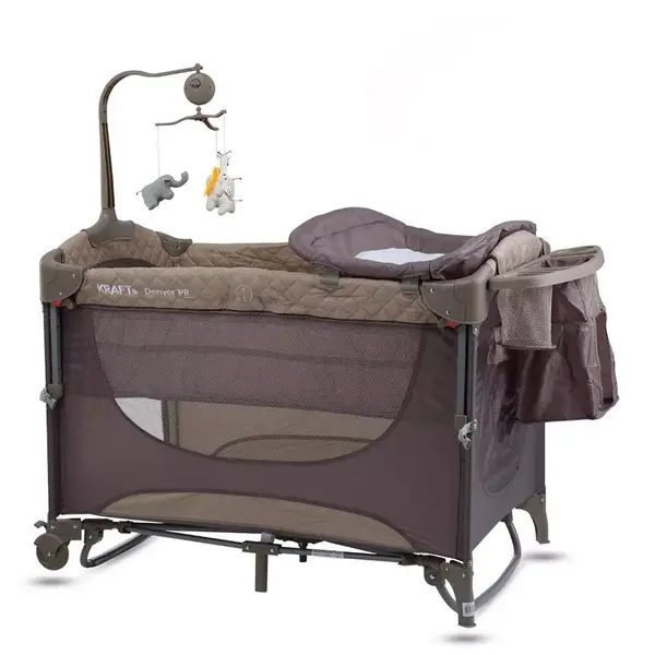 Kraft Denver Pr Anne Yanı Oyun Parkı Yatak Hediyeli 63x105 cm Beige