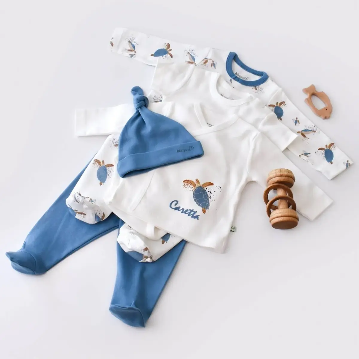 Bibaby Organik Hastane Çıkışı 10lu Caretta In Live Ekru - İndigo