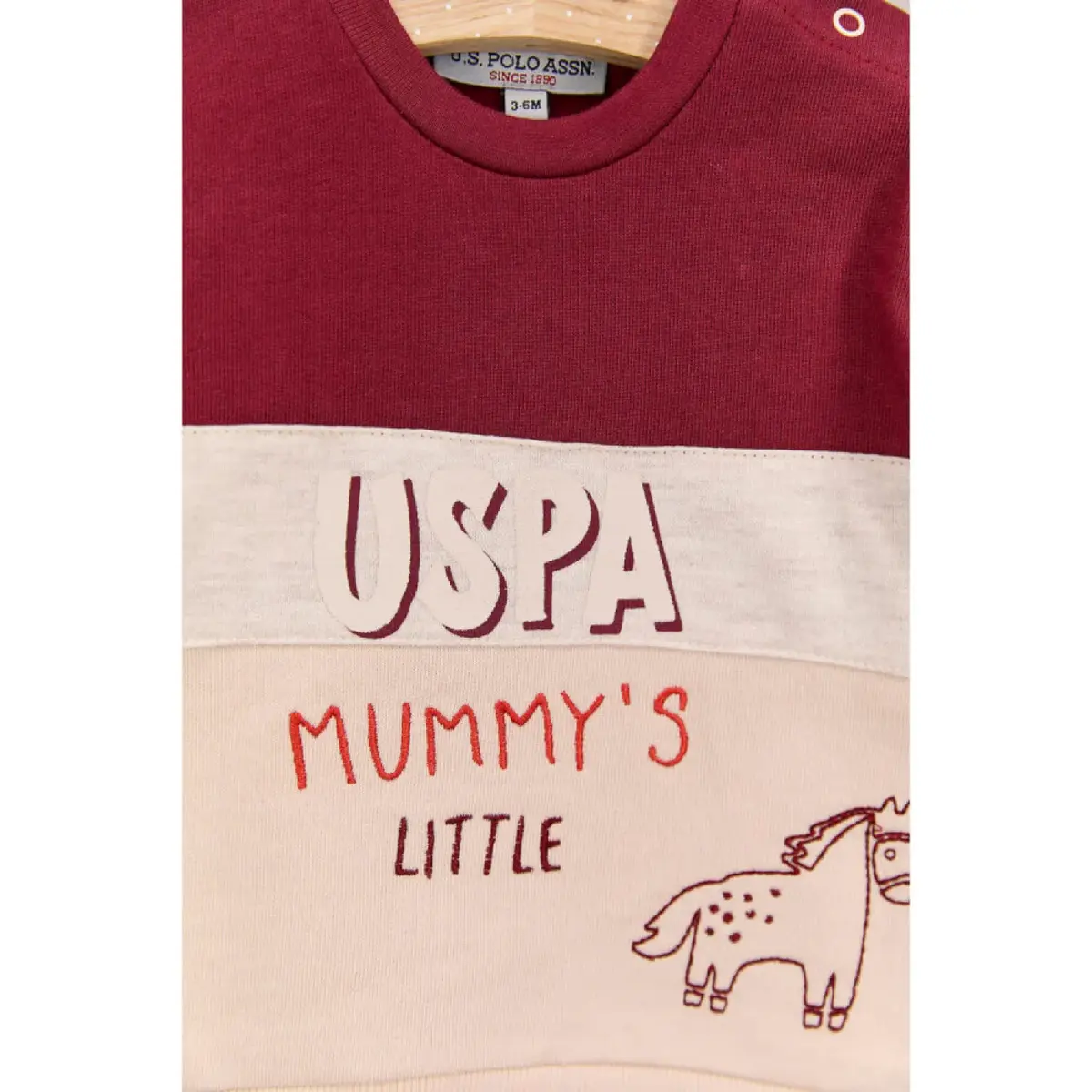 U.S. Polo 2li Takım Uzun Kol Bordo